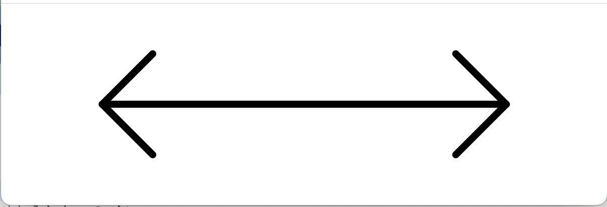 Pfeil mit zwei Spitzen